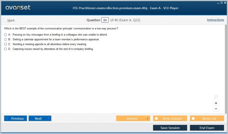 ITIL Practitioner Premium VCE Screenshot #3